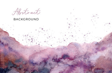 purple abstract watercolor texture background
