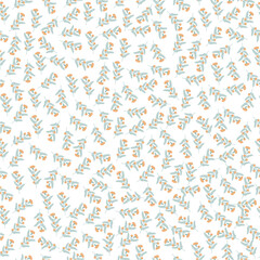 coquette seamless flowers pattern. Delicate petals and vibrant blossoms create an artistic and vintage botanical illustration. Perfect for wallpaper, fabric, wrapping paper and more.