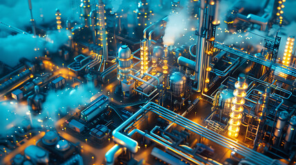Fototapeta premium holographic future building