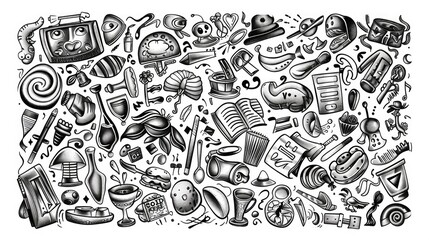 A collection of old objects in a vintage setting