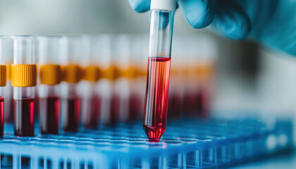 Scientist analyzing a food DNA sample in a laboratory, genetic modification, food science and nutrition