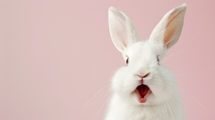 Obraz premium Adorable Bunny Rabbit: Cute and Fluffy Animal Portrait