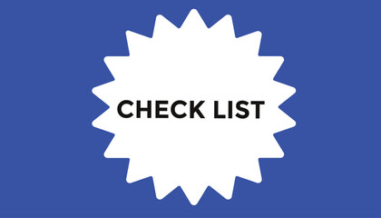 Check list button web banner templates. Vector Illustration 
