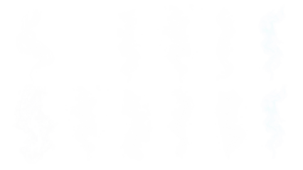 PNG smoke effect set, transparent background