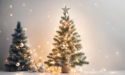 Christmas celebration decorative background with red golden blues and white