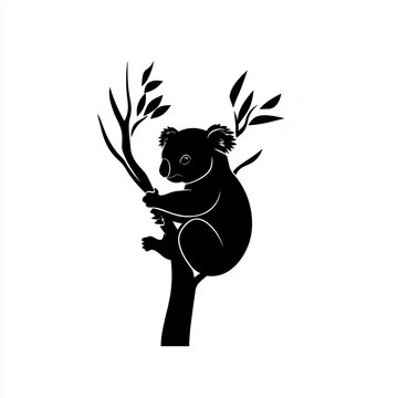 recommend clip art: Koala Silhouette.