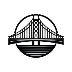 Bridge Icon Vector Silhouette Logo Design Symbol