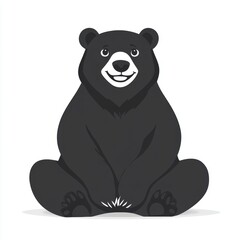 Fototapeta premium Cute Black Bear.