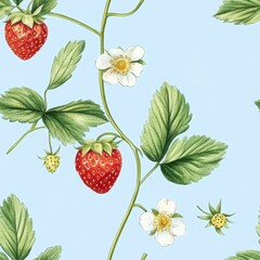 Strawberry Vine Pattern.