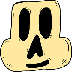 Scary looking head for Halloween decorations.