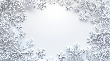 christmas background with snowflakes