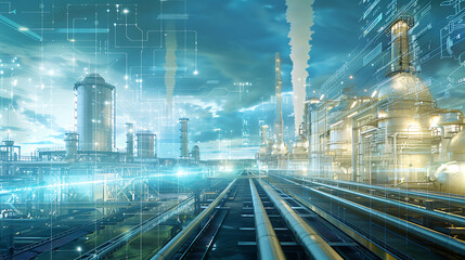 Obraz premium future factory