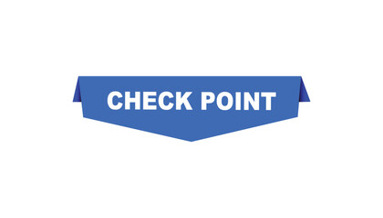 Check point button web banner templates. Vector Illustration 
