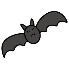 Halloween black bat
