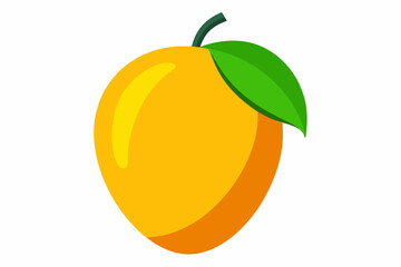 A mango fruit isolated logo icon vector illustration.