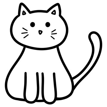 recommend clip art: Halloween black cat outline