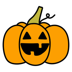 Halloween spooky pumpkin