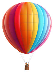 Obraz premium PNG Balloon transportation aircraft vehicle.