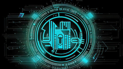 secure connection concept or cyber security service lock with login and verified credentials connection. creative photo collage with program code and symbols on background,