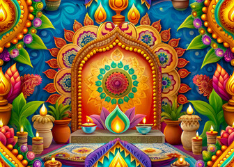 Obraz premium traditional thai painting