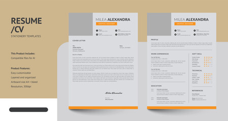 Clean, Modern and Professional CV Resume Design Templates