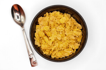 rice in a bowl with spoon