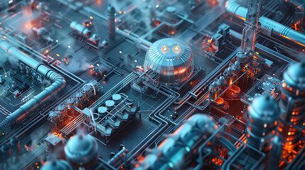 Fototapeta premium future factory