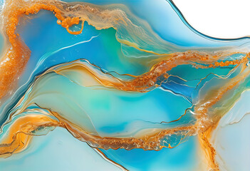 Fototapeta premium liquid stained glass texture, abstract creative background