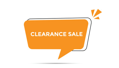 Clearance sale web banner templates. Vector Illustration 

