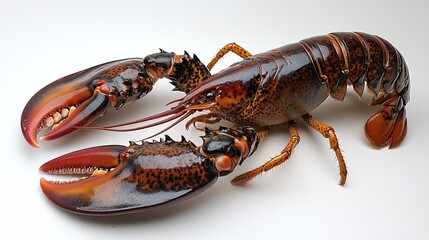 underwater scene of an atlantic american lobster in its marine habitat showcasing its large claws and role in the ocean&rsquo;s ecosystem