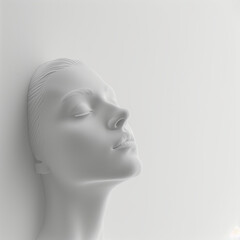 A minimalist portrait of a person 