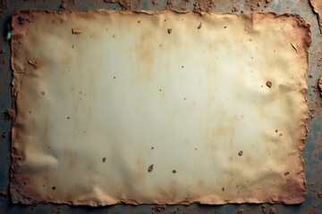 Fototapeta premium Aged Paper with Brown Stains and Rough Edges