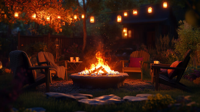 Themed Autumn Party Setup