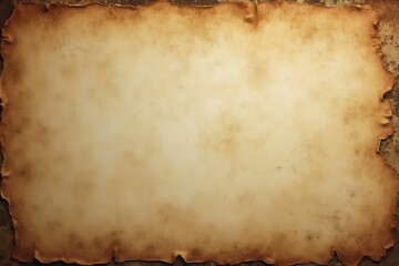 Aged Parchment Paper with Burned Edges