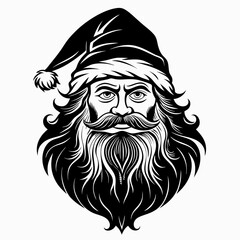 Santa SVG Santa Face Svg Vintage santa Svg Santa Claus svg Christmas Svg Holiday Svg Santa Silhouette Instabt Download