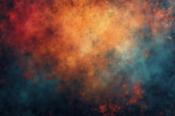 Obraz premium Abstract Textured Background with Red, Orange, and Blue Hues