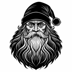 Santa SVG Santa Face Svg Vintage santa Svg Santa Claus svg Christmas Svg Holiday Svg Santa Silhouette Instabt Download