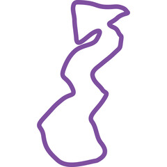 Single isolated icon with outline style icon on white background