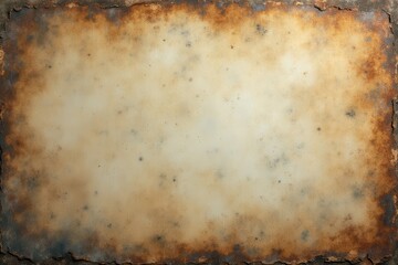 Aged, Textured, and Rusted Surface with a White Center