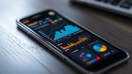 A close-up of a smartphone displaying a successful digital ad, with user engagement metrics