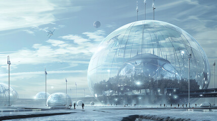 Obraz premium future city