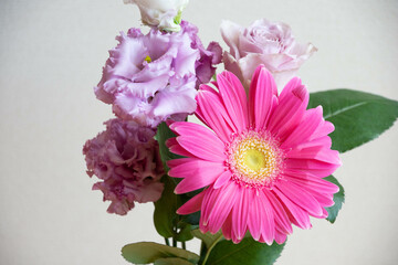 紫とピンクの花束