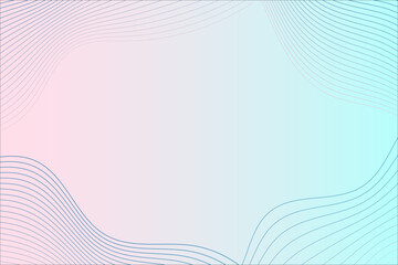 Gradient flowlines abstract minimalist pastel background with soft gradient and wavy thin line