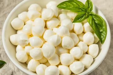 Organic White Mozzarella Pearls Cheese