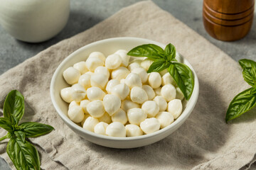 Organic White Mozzarella Pearls Cheese