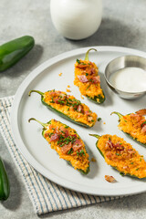 Homemade Jalapeno Poppers with Bacon and Bread Crumbs