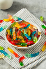 Sweet Sugary Gummy Worms for Halloween