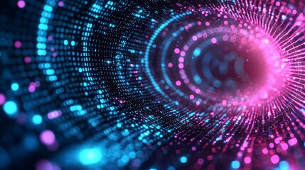 Background with abstract technology. Geometric shapes and futuristic technology