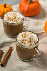 Sweet Refreshing Warm Pumpkin Spice Latte