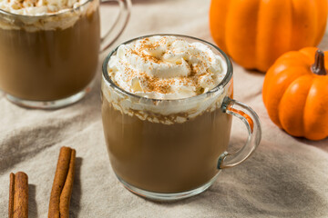 Sweet Refreshing Warm Pumpkin Spice Latte